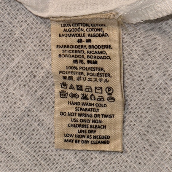 Free People Embroidered Peasant Top XS Dreaming About You Tunic Ivory and Red - Picture 6 of 7